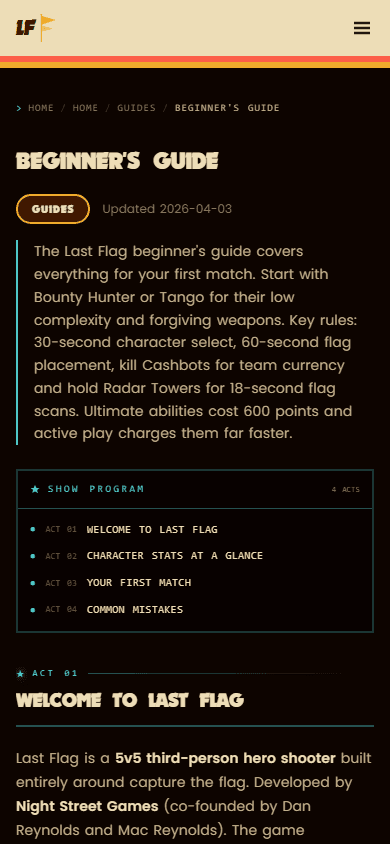 Last Flag Wiki mobile